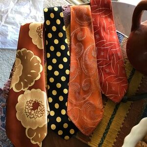 Men's (4) Vintage 1960-1970 Neckties